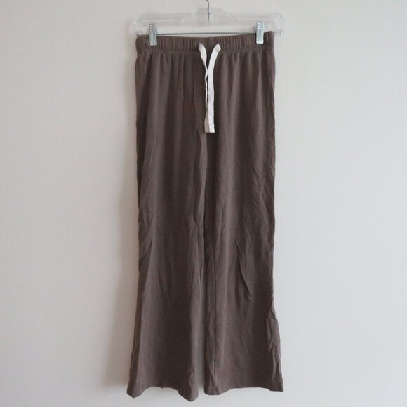 SPLITS59 Brooks Fleece Cropped Flare Pants in Lentil Athleisure Neutral Size XS - Picture 3 of 15